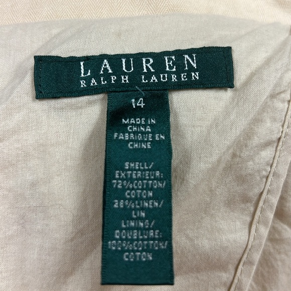 Ralph Lauren Lauren women’s spring summer blazer in cotton linen blend. Newer - Picture 7 of 9